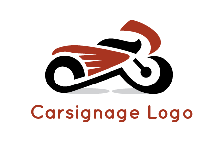 abstract motorbike logo