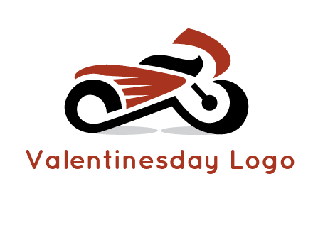 abstract motorbike logo