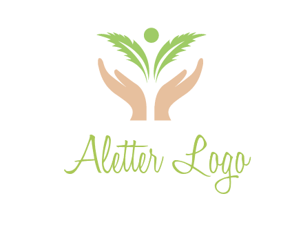 hands in leaf logo