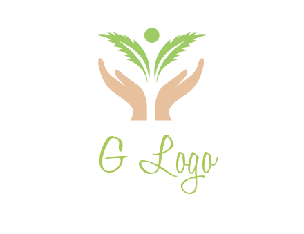 hands in leaf logo