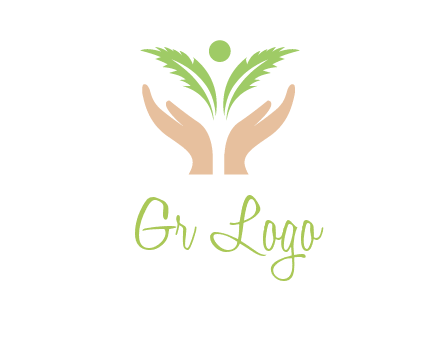 hands in leaf logo