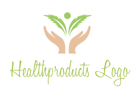 hands in leaf logo