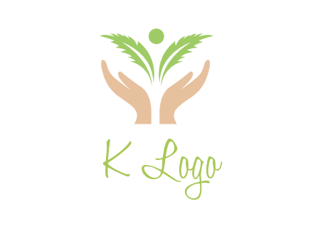 hands in leaf logo