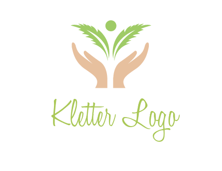 hands in leaf logo