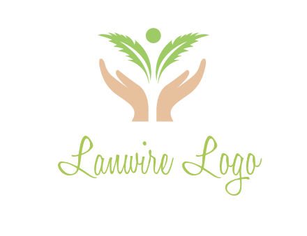 hands in leaf logo