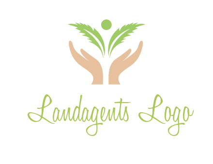 hands in leaf logo