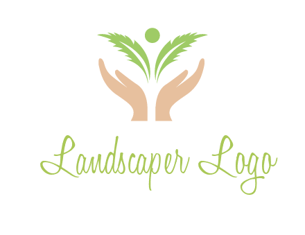 hands in leaf logo