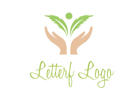 hands in leaf logo