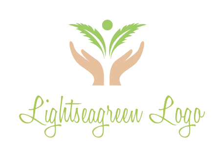 hands in leaf logo