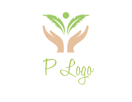 hands in leaf logo