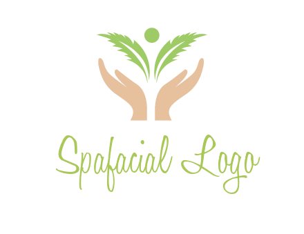 hands in leaf logo