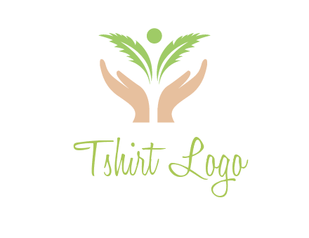 hands in leaf logo