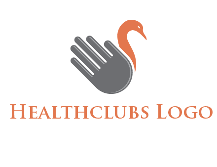 hand with duck logo