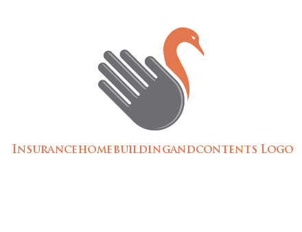 hand with duck logo