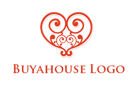 heart matchmaking logo design