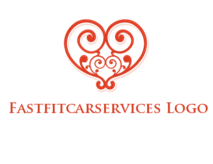 heart matchmaking logo design