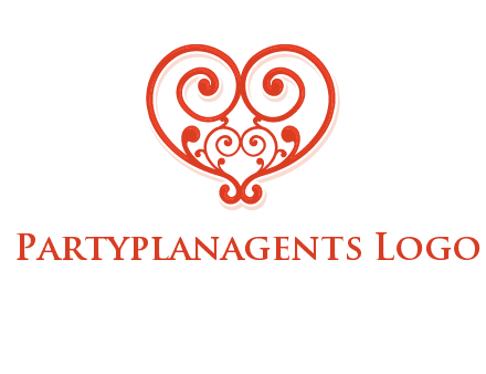 heart matchmaking logo design