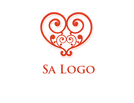 heart matchmaking logo design