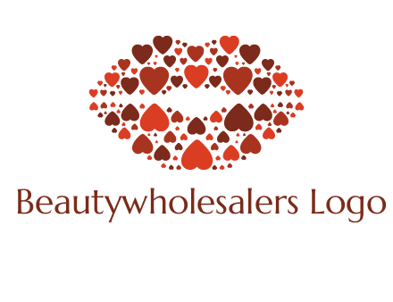 hearts on lips logo