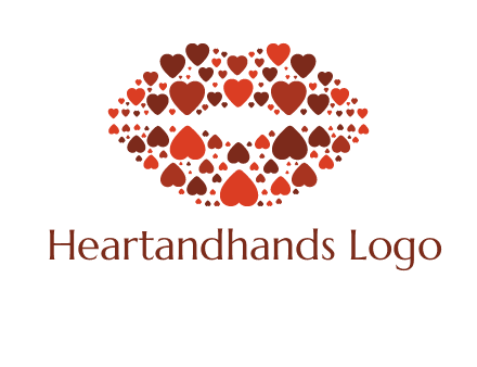 hearts on lips logo