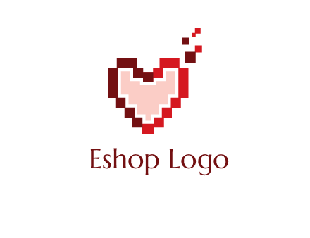 heart pixel icon