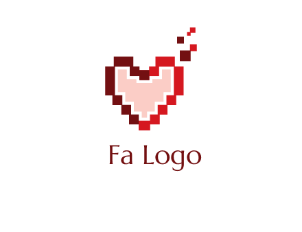 heart pixel icon