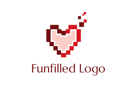 heart pixel icon