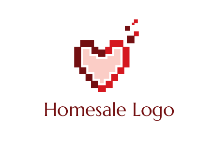 heart pixel icon