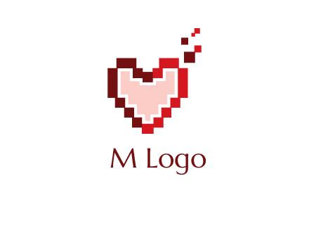 heart pixel icon