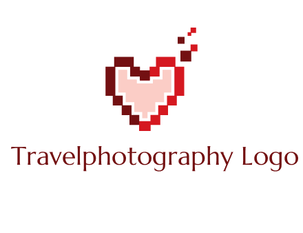 heart pixel icon