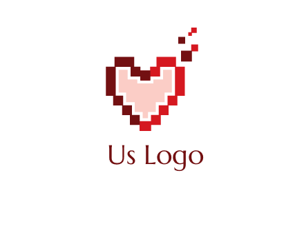 heart pixel icon