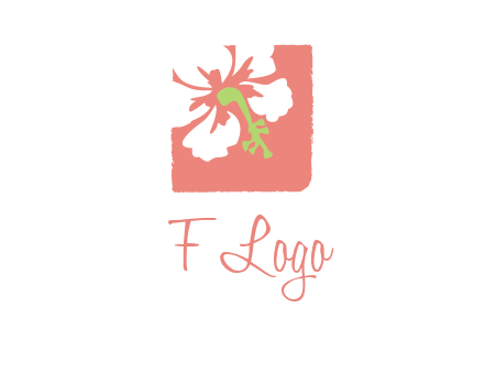 flower in square logo