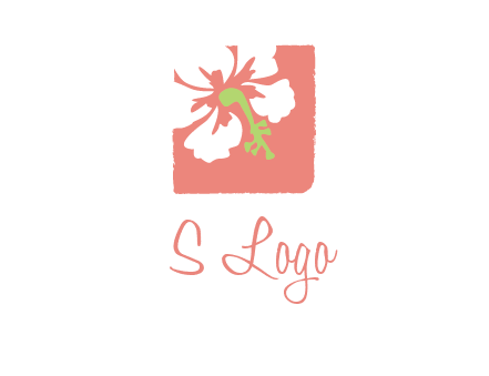 flower in square logo