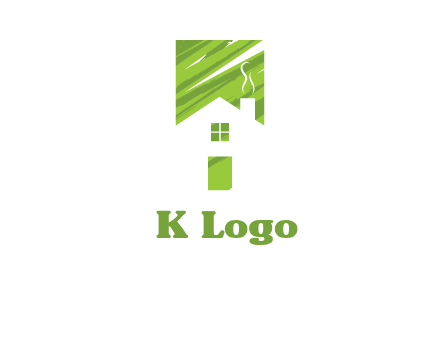 house in a rectangle logo