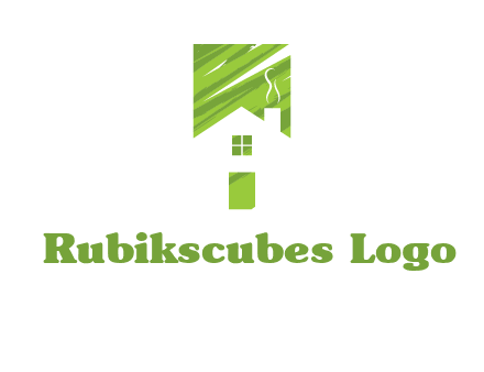 house in a rectangle logo