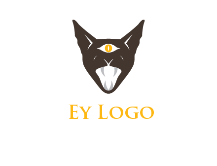 evil eye cat logo