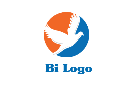 pigeon in circular logo