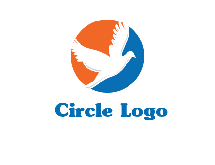 pigeon in circular logo