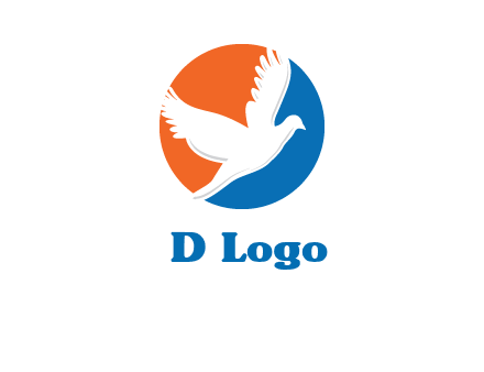 pigeon in circular logo