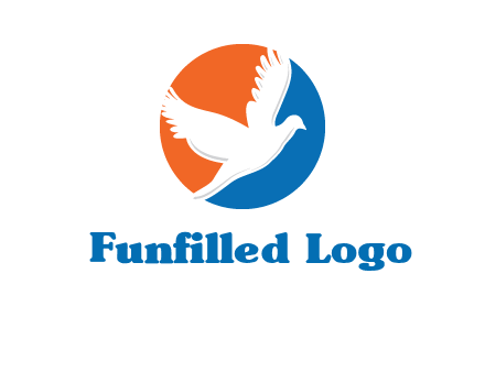 pigeon in circular logo