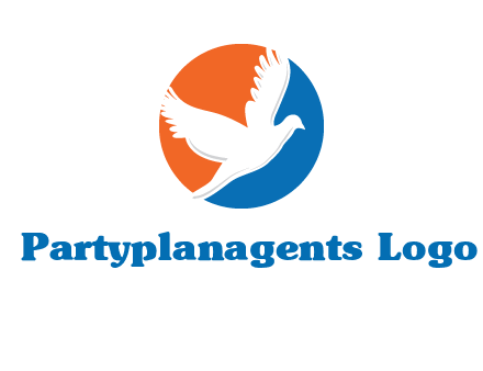 pigeon in circular logo