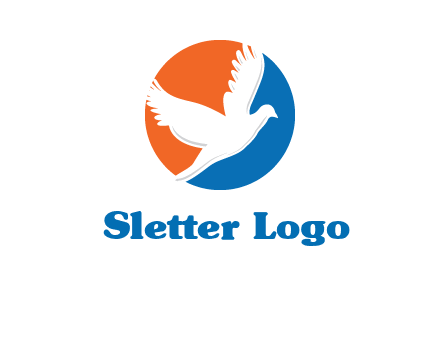 pigeon in circular logo