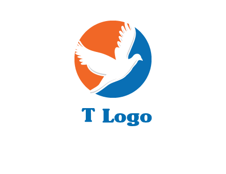 pigeon in circular logo