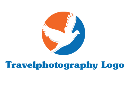 pigeon in circular logo