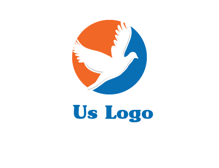 pigeon in circular logo