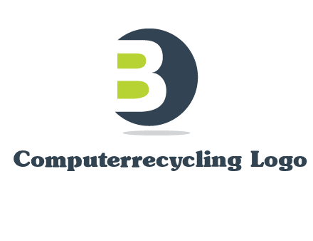 Upper letter B in circular logo