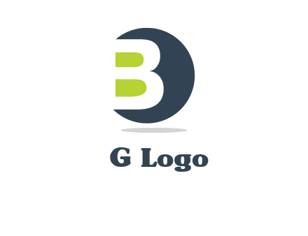 Upper letter B in circular logo