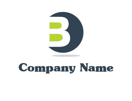 Upper letter B in circular logo