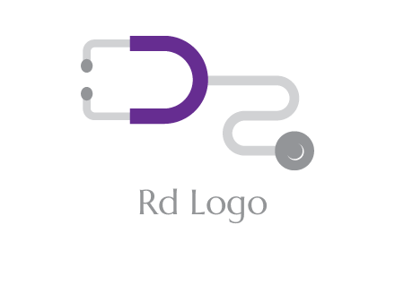 stethoscopes with letter D in logo