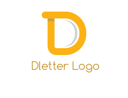 curve Letter D logo